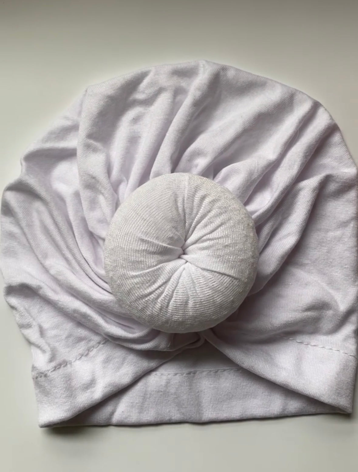 Classic Turban for newborn to toddler- Classic white