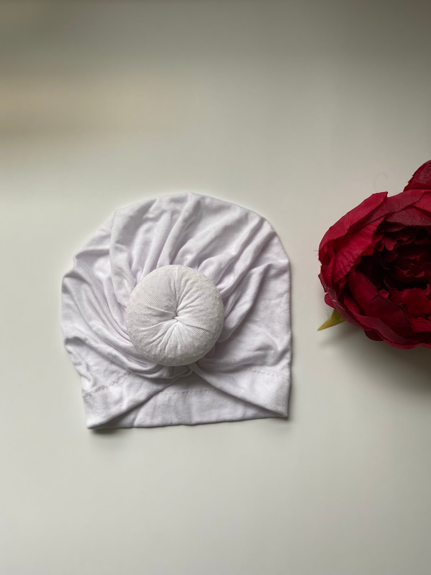 Classic Turban for newborn to toddler- Classic white