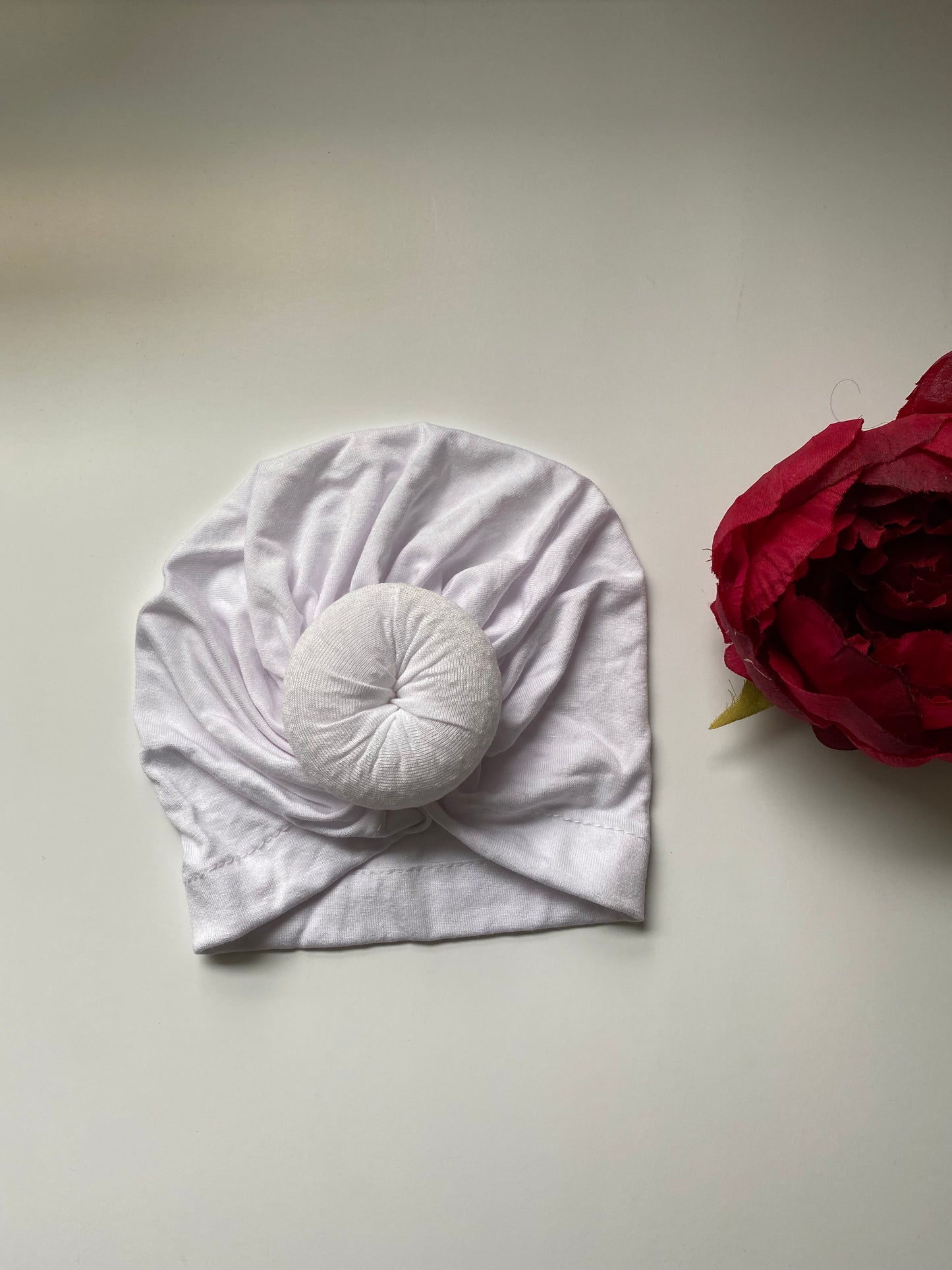 Classic Turban for newborn to toddler- Classic white