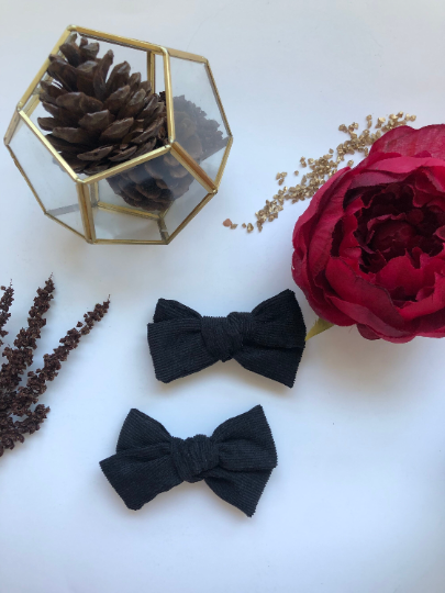 Onyx Baby Hair Bow