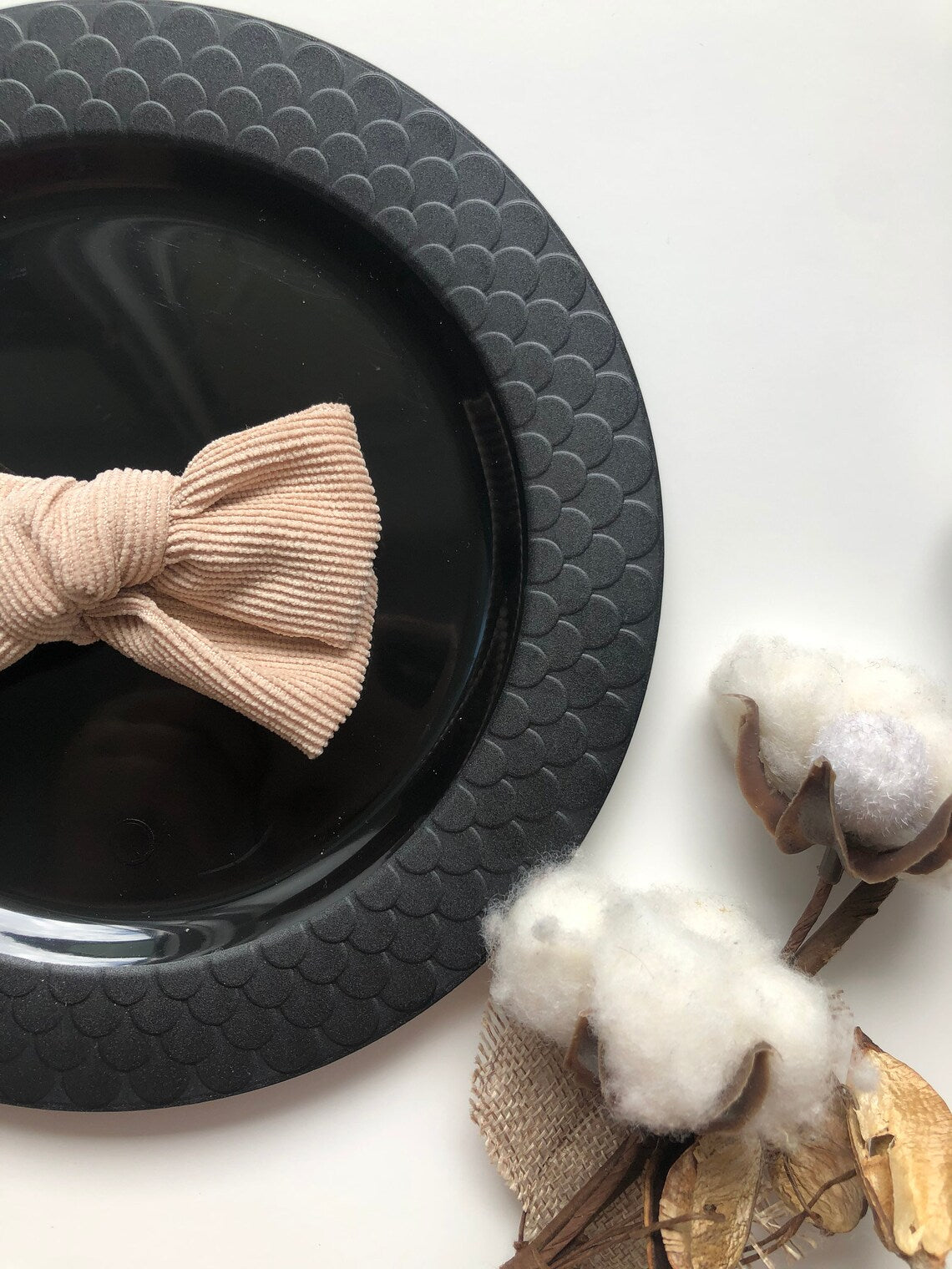 Beige Hair Bow