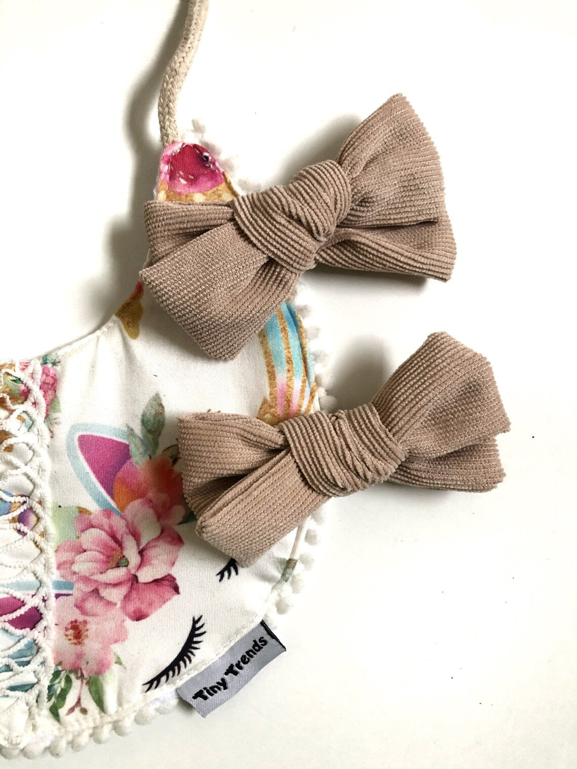 Beige Hair Bow