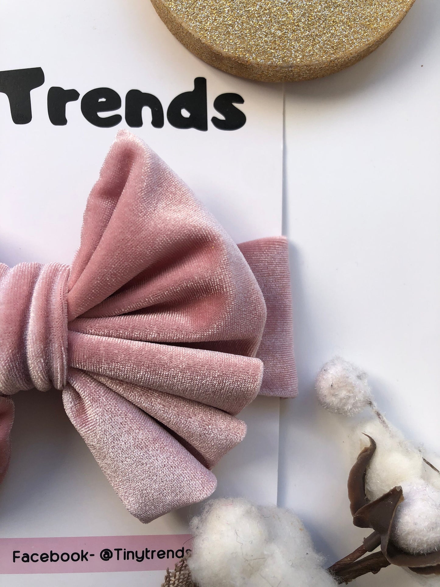 Rose Gold Baby Girl and Toddler Velvet Top Knot Headband