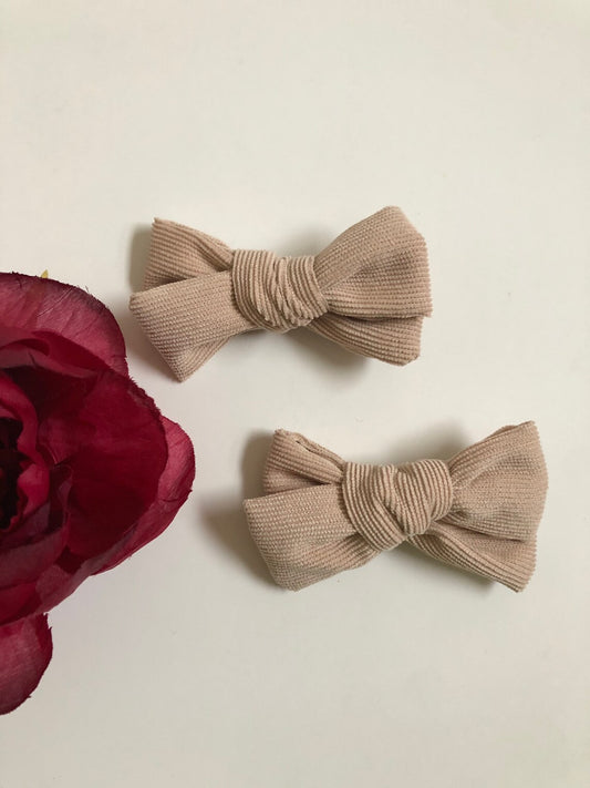 Beige Hair Bow