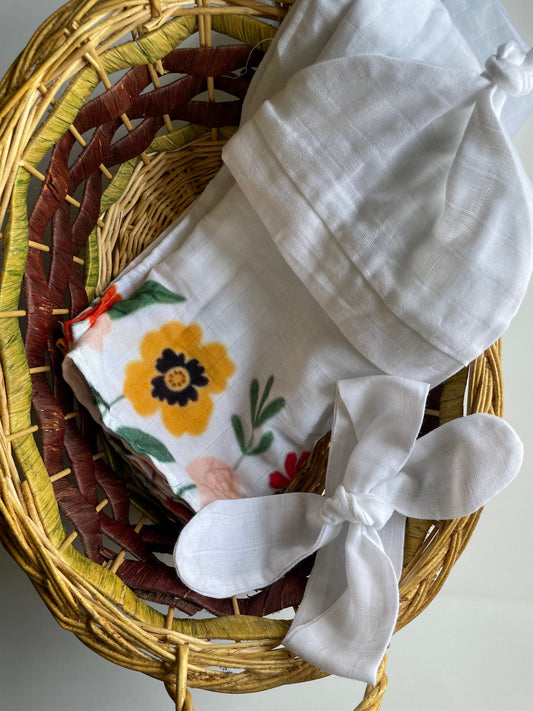 Floral Swaddle for Newborn