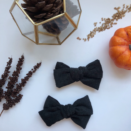 Onyx Baby Hair Bow
